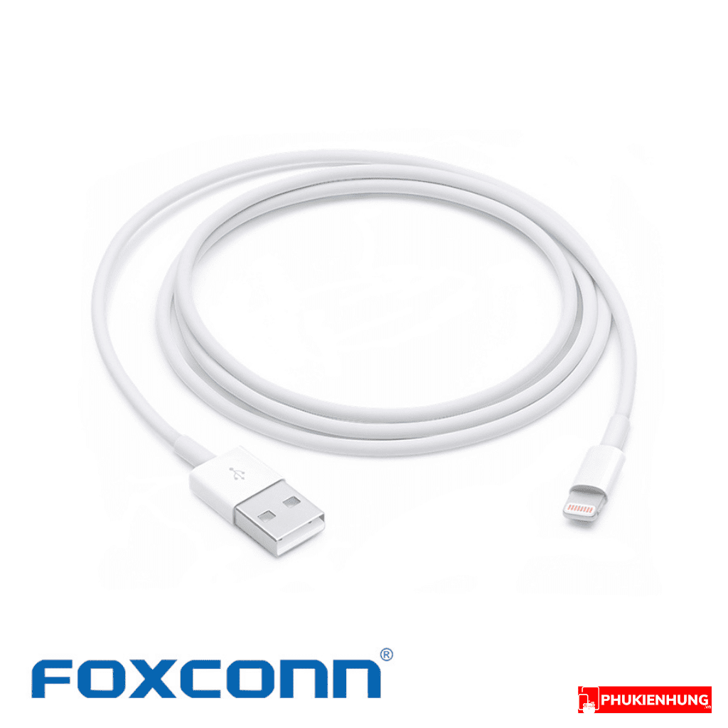 Bộ củ sạc, dây cáp sạc iPhone USB to Lightning - Foxconn 2 Bo cu sac day cap iPhone USB to Lightning Foxconn 4