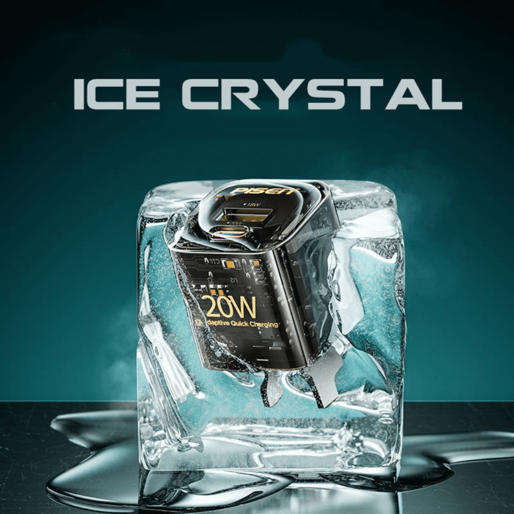Củ sạc nhanh Pisen Quick ice Crystal PD 20W Explorer 1 Quick ice Crystal PD 20W Explorer 1