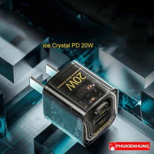 Củ sạc nhanh Pisen Quick ice Crystal PD 20W Explorer 8 Quick ice Crystal PD 20W Explorer 2