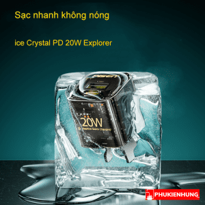 Củ sạc nhanh Pisen Quick ice Crystal PD 20W Explorer 10 Quick ice Crystal PD 20W Explorer 4