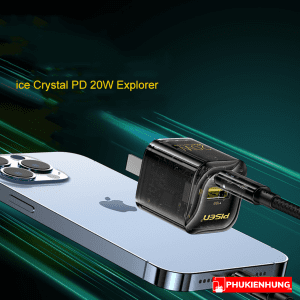 Củ sạc nhanh Pisen Quick ice Crystal PD 20W Explorer 13 Quick ice Crystal PD 20W Explorer 8