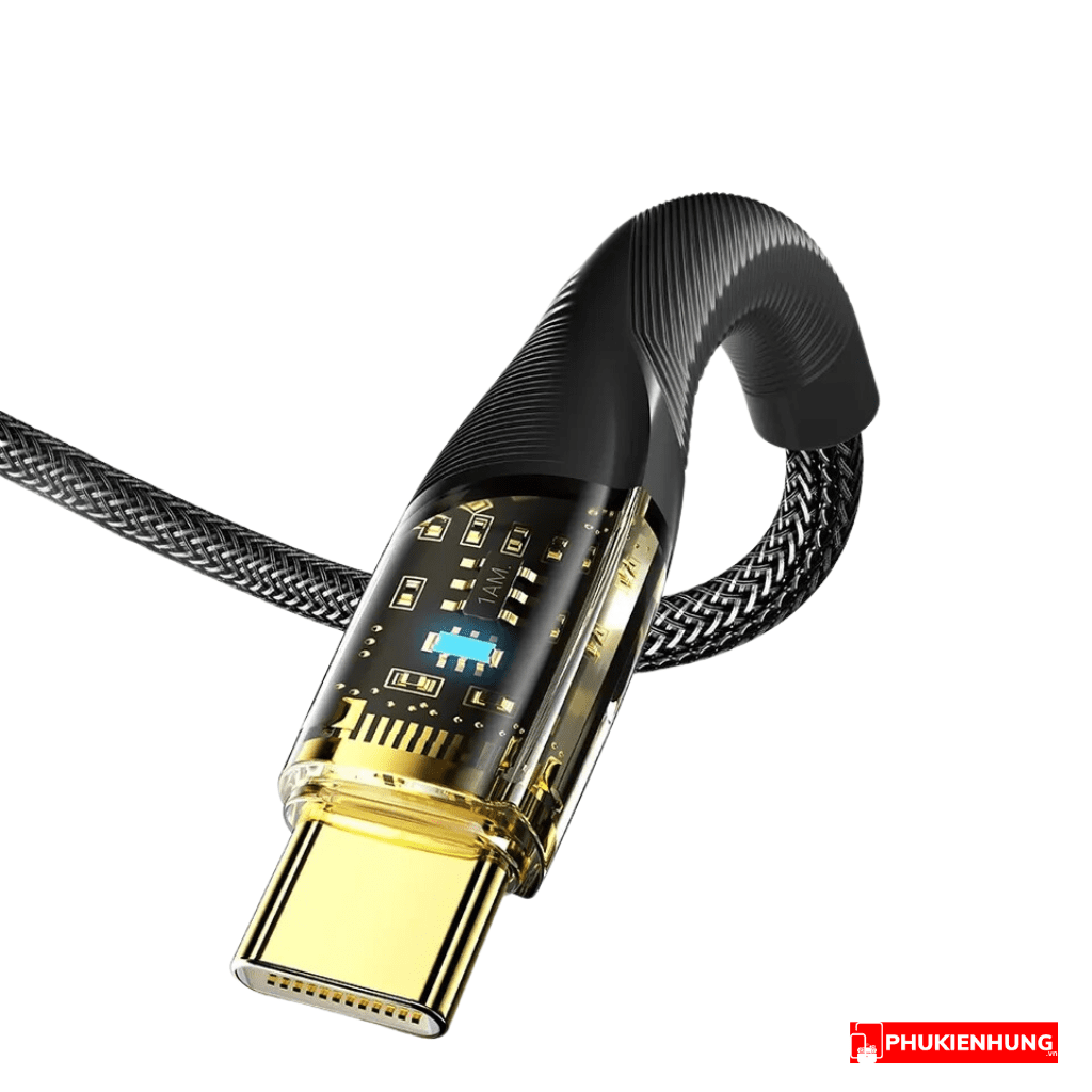 Dây cáp sạc nhanh Essager USB Type-C 7A 100W 3 4