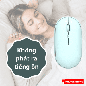 Chuột không dây Bluetooth chống ồn - 2 chế độ 11 Chuot khong day Bluetooth chong on 2 che do phukienhung 2