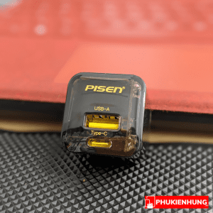 Củ sạc nhanh Pisen 30W Quick Ice Crystal 2 cổng 10 Cu sac nhanh Pisen Quick ice crystal Dual port QP 30W PKH 6