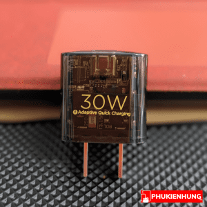 Củ sạc nhanh Pisen 30W Quick Ice Crystal 2 cổng 11 Cu sac nhanh Pisen Quick ice crystal Dual port QP 30W PKH 7