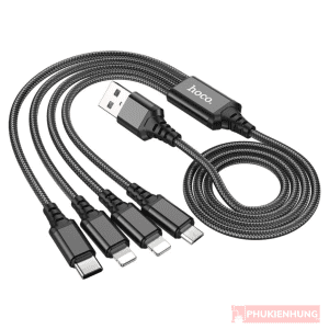 Dây cáp sạc 4 in 1 đa năng - Hoco X76 - 1M