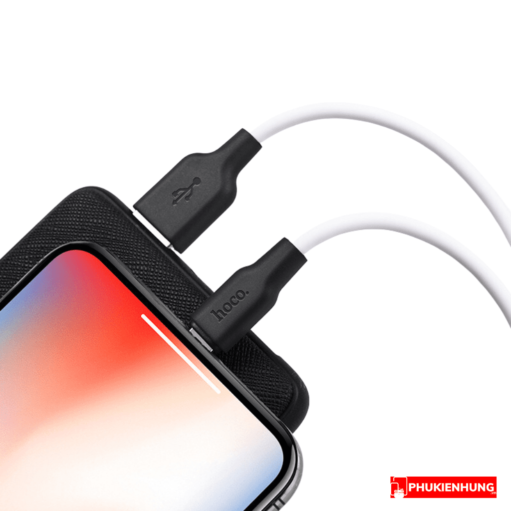 Dây cáp sạc iPhone chống rối Hoco X21 Plus 3 Day sac iPhone Hoco X21 Plus 5