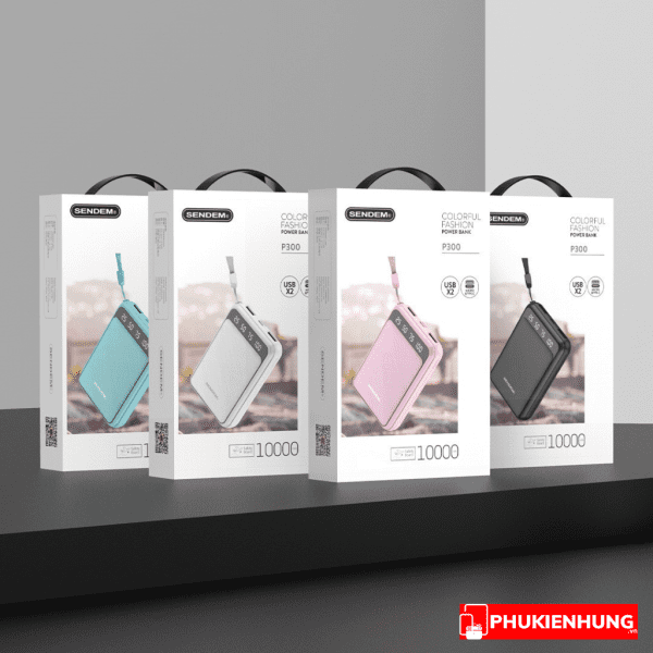Pin Sac Du Phong Sendem P300 10000 mah phukienhung vn 7