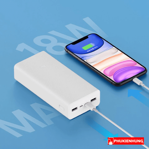 Pin sac du phong Xiaomi Gen 3 30000 mAh 18W PB3018ZM 5