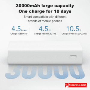 Pin sac du phong Xiaomi Gen 3 30000 mAh 18W PB3018ZM 6